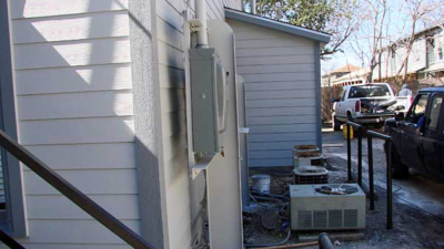 Side View Showing Wall Repaired